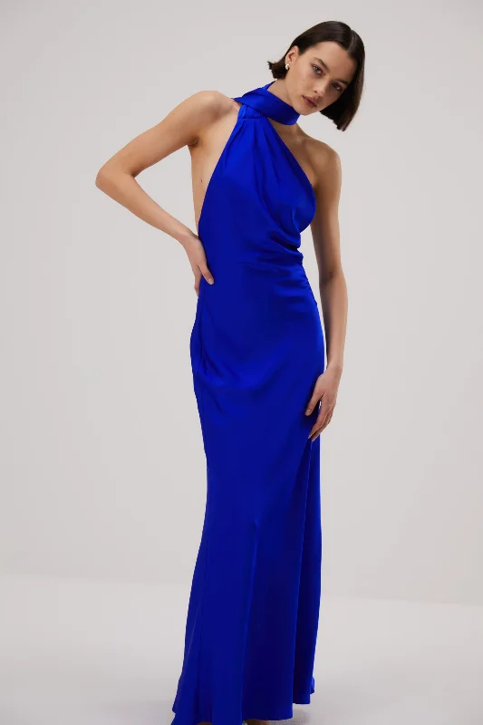 Online Exclusive winter dressMisha Alastair Satin Gown