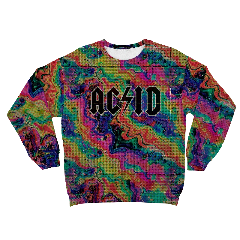 Bargain Prices luxury fitness sweatshirtAcid Melt All Over Print Unisex Sweatshirt