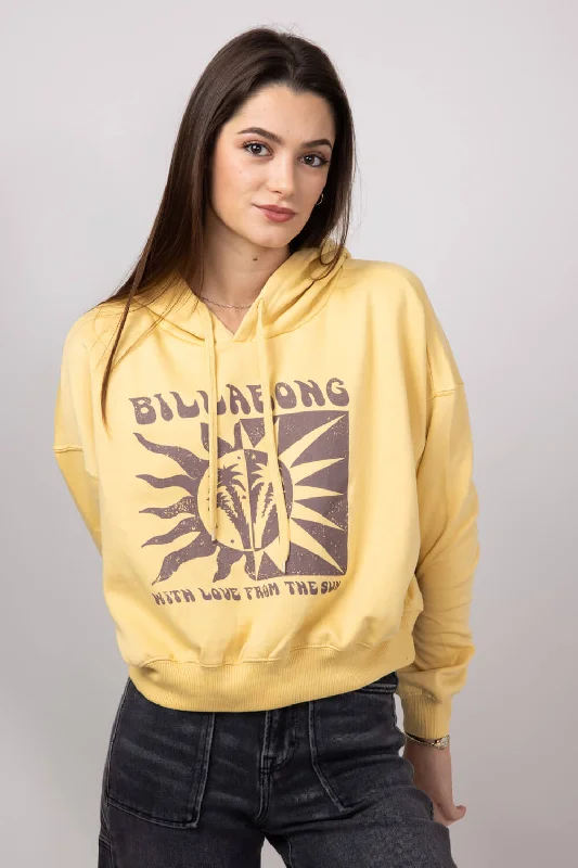 Act Now streetwear gym sweatshirtBillabong With Love From the Sun Hoodie for Women in Pale Yellow | 24B414402-PAL Act Now streetwear gym sweatshirtBillabong With Love From the Sun Hoodie for Women in Pale Yellow | 24B414402-PAL