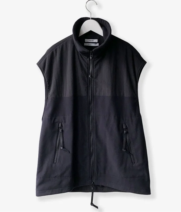 Markdowns trendy casual outerwearPHEENY/POLARTEC FLEECE COCOON VEST(BLACK)