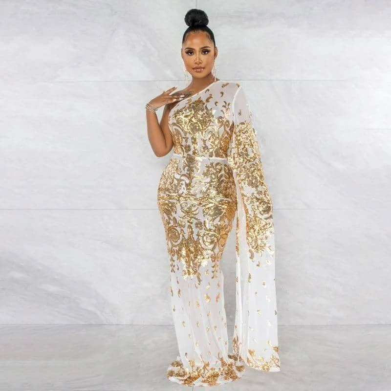 Clearance Sale sleeveless dressEmbroidered Sexy Evening Dress