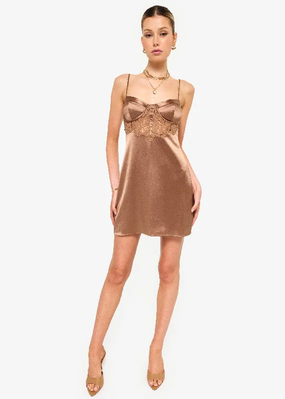 Year-End Sale Soraya Corset Mini Dress Nutshell