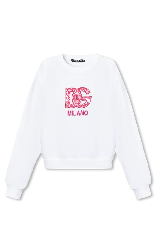 Dolce & Gabbana Oversize sweatshirt in WHITE - 42