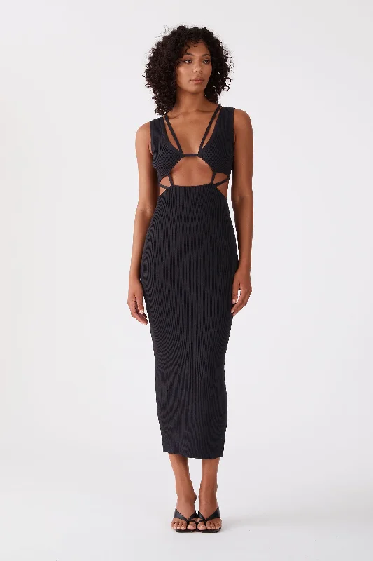 Time-Limited Offer sleek midi dressSan Sloane Ambrozia Midi Dress