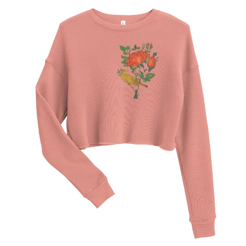 Can't Miss chic active hoodieFLOWER AND THE BIRD Women's Crop Sweatshirt
