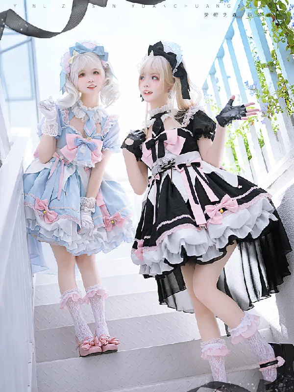 Clearance Event summer floral dress(Buy for me) Forest Fluorescent Carps~Magic Girl Gorgeous Lolita OP Clearance Event summer floral dress(Buy for me) Forest Fluorescent Carps~Magic Girl Gorgeous Lolita OP