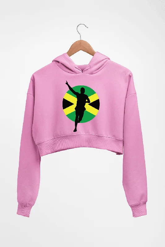 Usain Bolt Crop HOODIE FOR WOMEN