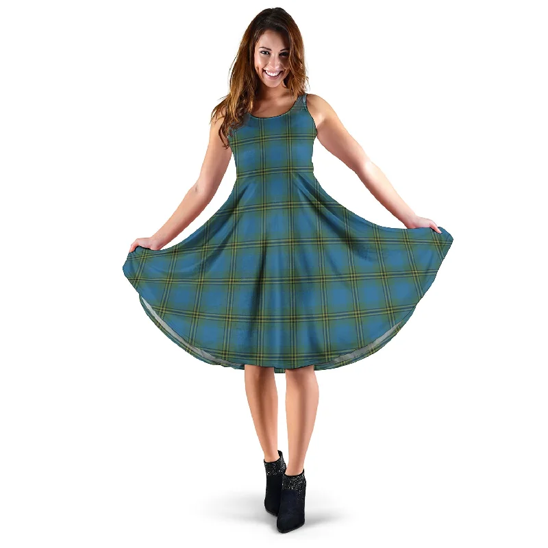 Online Only Oliver Tartan Sleeveless Midi Womens Dress