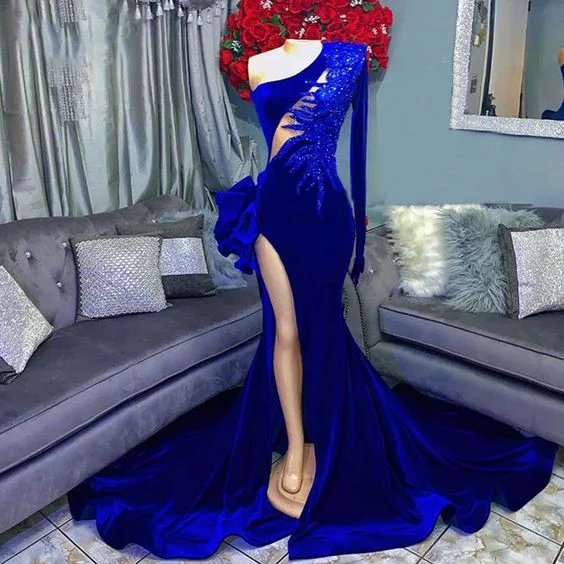 Exclusive Deal boho-chic dressVelvet prom dresses, side slit prom dresses, lace appliques prom dresses, beaded evening dresses, keyhole prom dresses Y1596 Exclusive Deal boho-chic dressVelvet prom dresses, side slit prom dresses, lace appliques prom dresses, beaded evening dresses, keyhole prom dresses Y1596