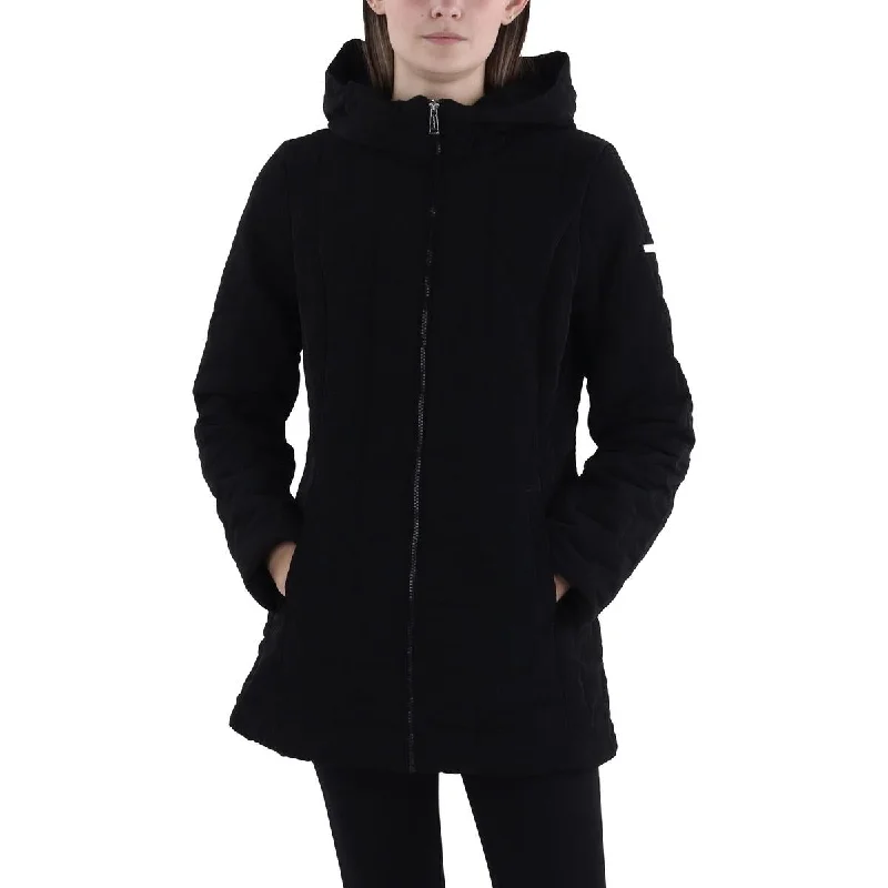 Womens Hooded Lightweight Quilted Coat