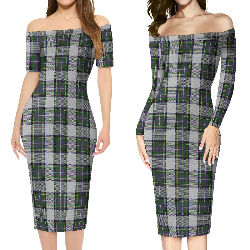 Best Deals Pritchard Tartan Off Shoulder Lady Dress