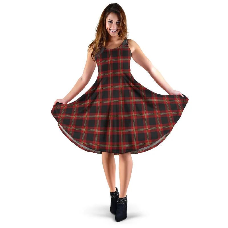 Savings Galore Perry-Pirrie Tartan Sleeveless Midi Womens Dress