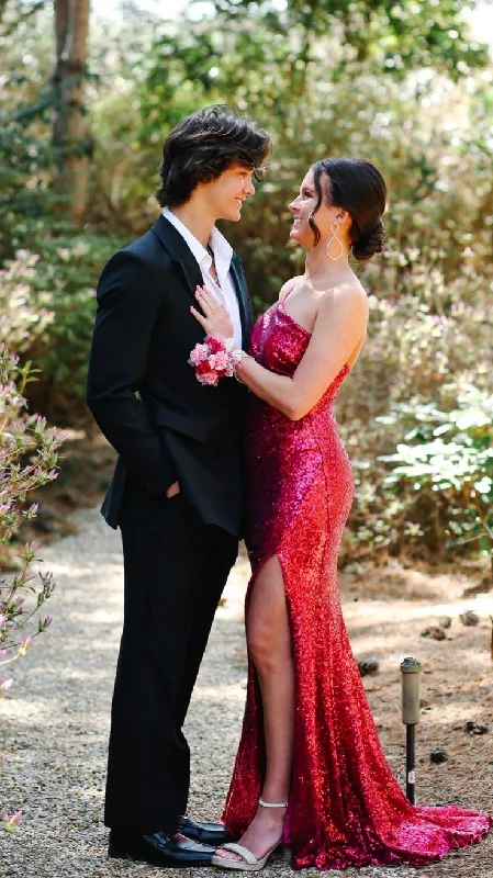 Year-End Sale fitted cocktail dressCharming Mermaid Sequins Prom Dress With Split Y5636 Year-End Sale fitted cocktail dressCharming Mermaid Sequins Prom Dress With Split Y5636