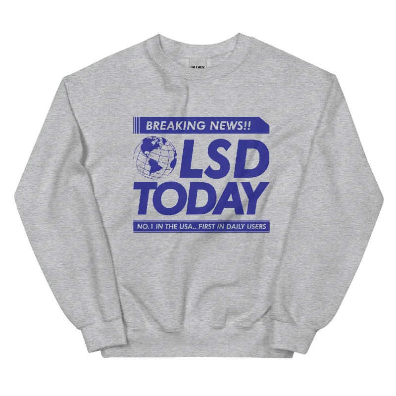 Closeout Sale sporty casual hoodieBreaking News Today Graphic Sweatshirt