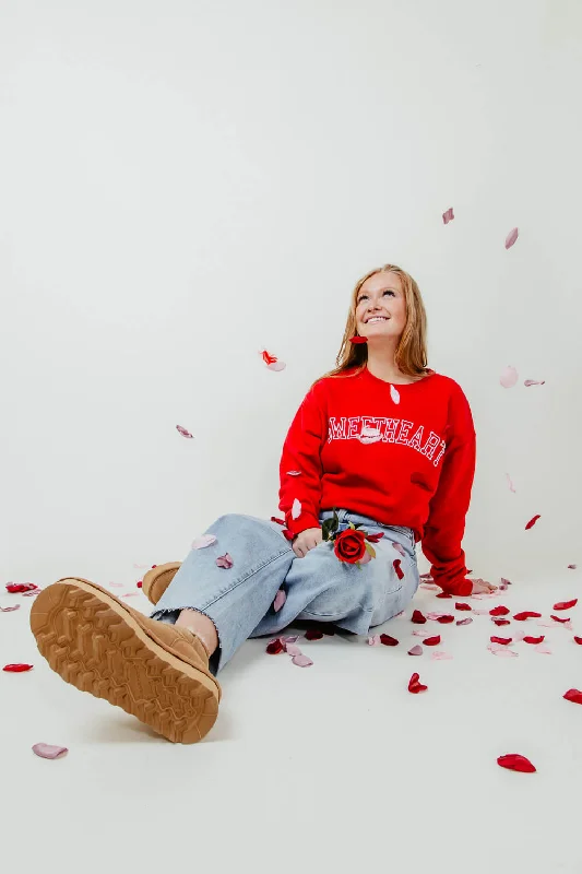 Shop and Save casual workout hoodie1897 Active Sweetheart Sweatshirt for Women in Red | GT062-SWEETHEART-RED Shop and Save casual workout hoodie1897 Active Sweetheart Sweatshirt for Women in Red | GT062-SWEETHEART-RED