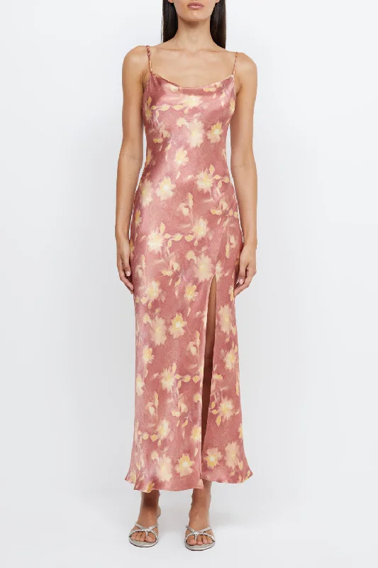 Hot Deal chic wrap dressBec and Bridge Margot Split Maxi Dress