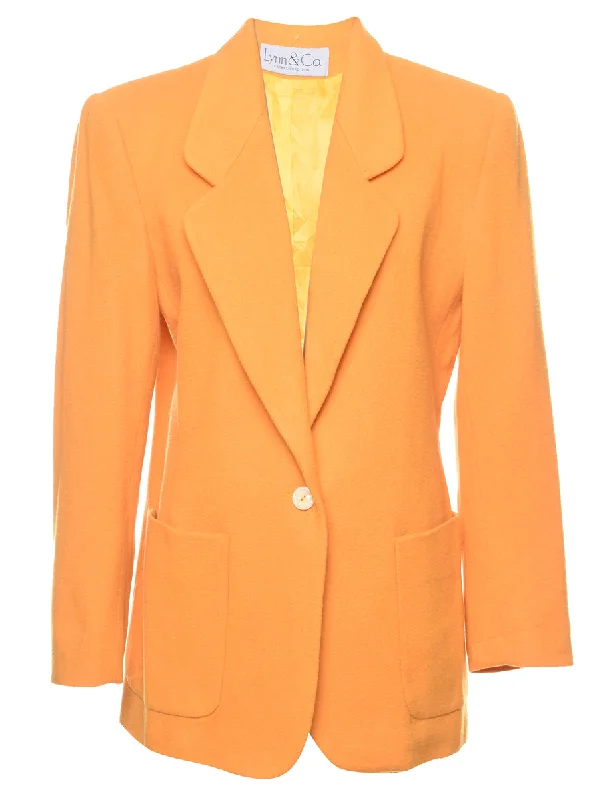 Closeout warm outerwearClassic Orange Wool Blazer - M