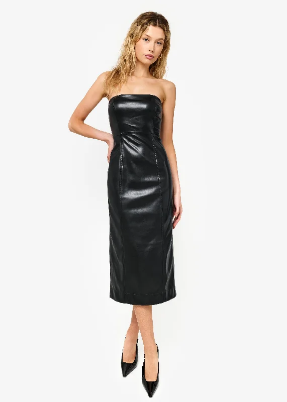 Special Discount Thierry Vegan Leather Dress Black