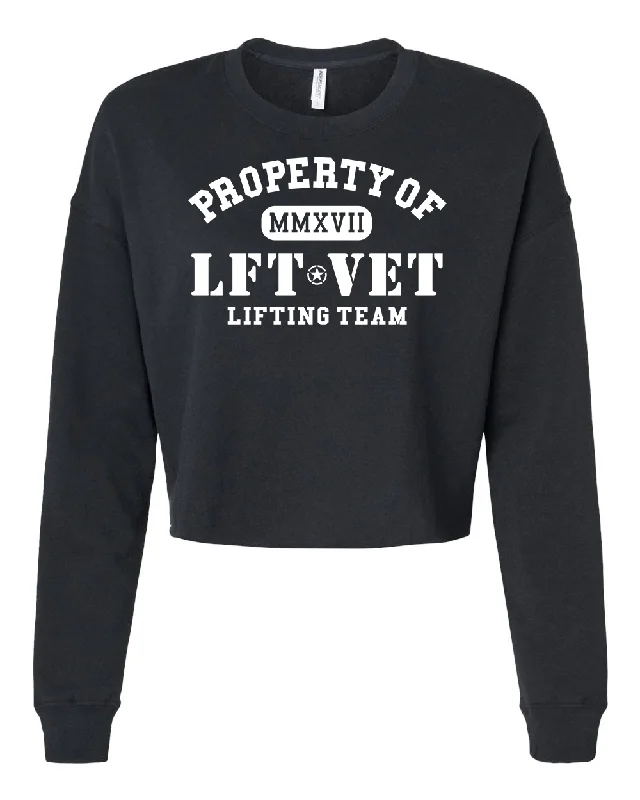 Online Specials cool street hoodieProperty of LFTVET Cropped Crew Pullover