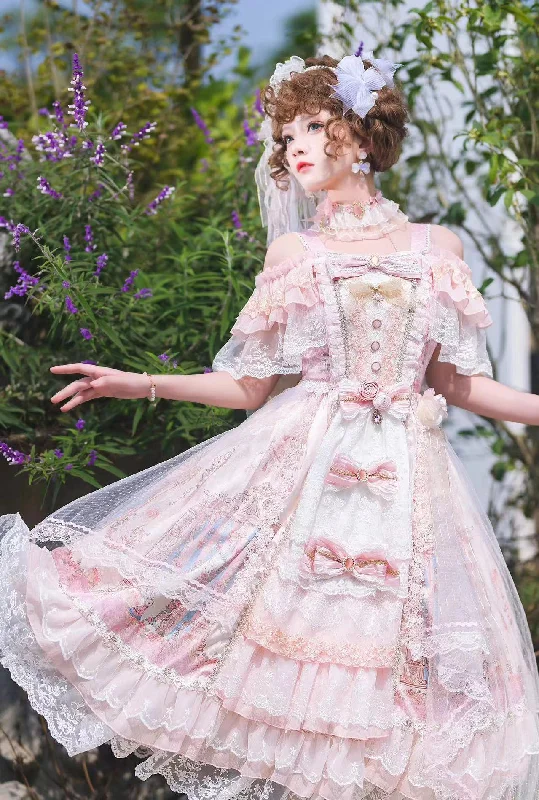 (BFM)Two Rural Cats~Gorgeous Lolita JSK Dress Wedding Lolita Dress