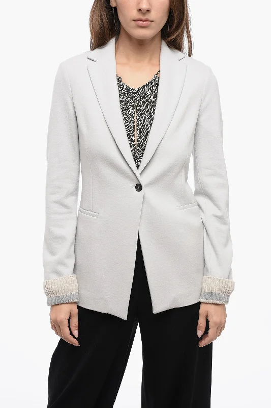 Price Drop lightweight coatFabiana Filippi Blended Wool Blazer with Shimmer Ribbed Cuffs 38 Italian size Price Drop lightweight coatFabiana Filippi Blended Wool Blazer with Shimmer Ribbed Cuffs 38 Italian size