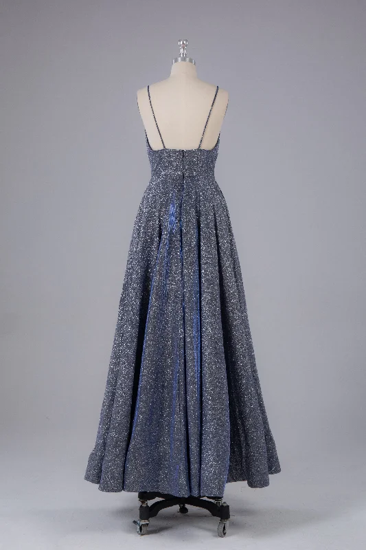 Steals and Deals Charming A-line V Neck Backless Floor Length Prom Dress