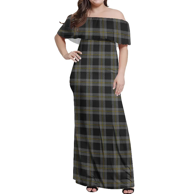 Extra Savings Perry Ancient Tartan Off Shoulder Long Dress