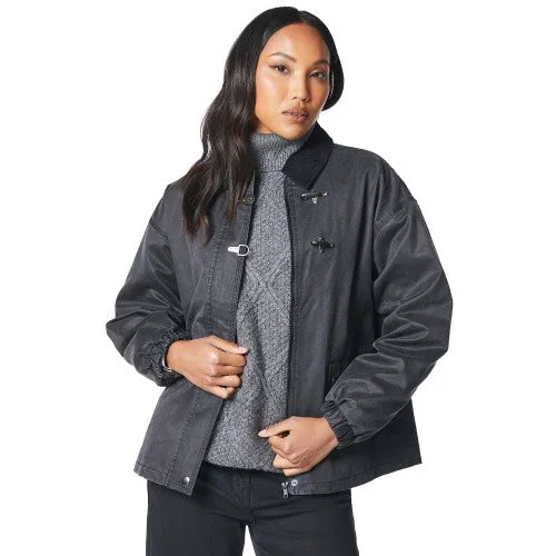 Deal Zone pullover workout hoodiePrinciples Womens/Ladies Wax Trim Detail Jacket