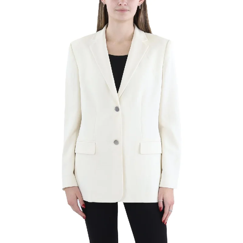 Weekend Special stylish peacoatWomens Solid Office Two-Button Blazer