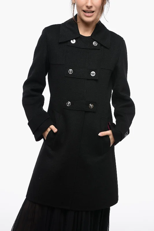 While Supplies Last stylish lightweight coatVersace Wool Double-breasted Coat with MEDUSA Buttons 42 Italian size While Supplies Last stylish lightweight coatVersace Wool Double-breasted Coat with MEDUSA Buttons 42 Italian size