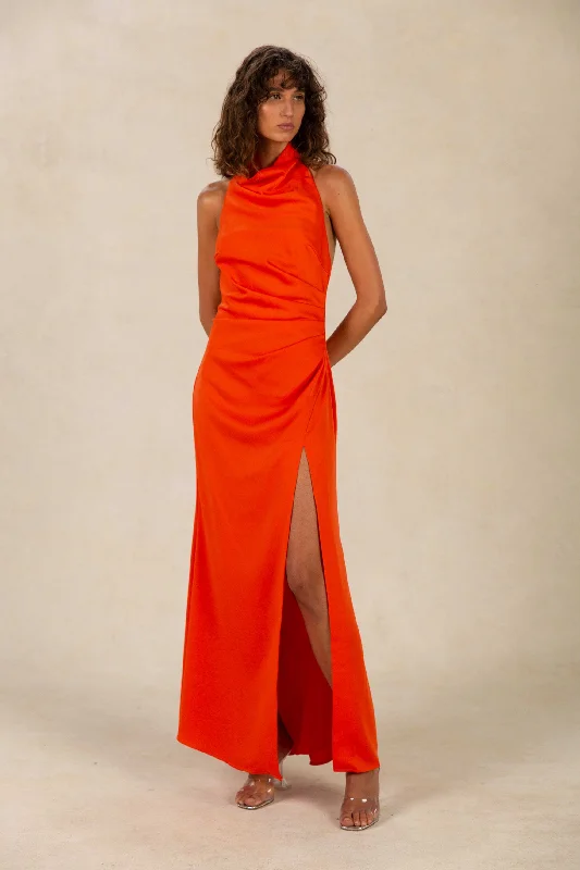 Deal Mania cocktail party dressMISHA Clover Satin Gown