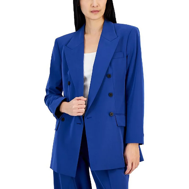 Value Deals tailored blazer coatWomens Long Workwear Double-Breasted Blazer