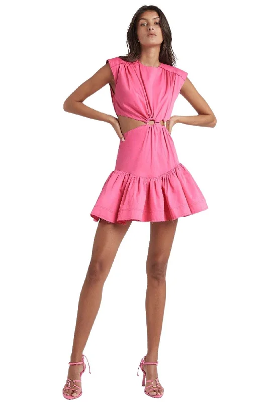 Price Break classic fit-and-flare dressBUY IT AJE Solstice Cut Out Ring Flip Mini