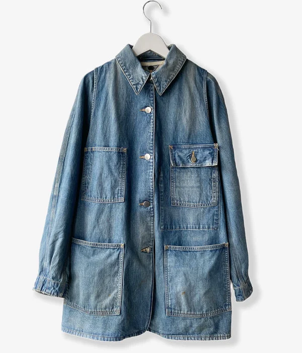 WRYHT/BOLERO SLEEVE CHORE JACKET(FADE INDIGO)