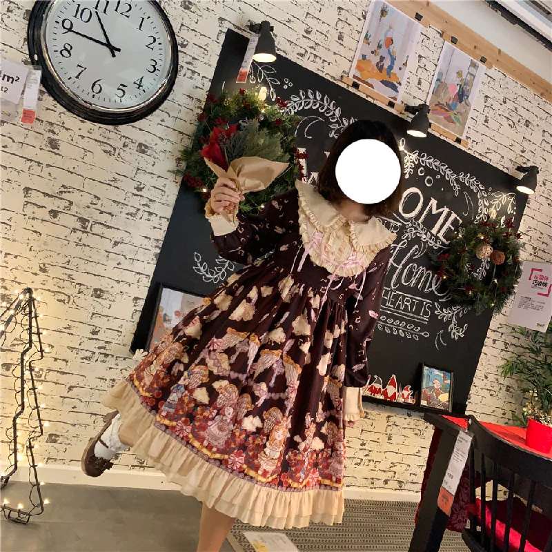 Discount Deals pleated maxi dressNiu Niu~Heavenly Movement~Plus Size Lolita OP Dress Vintage Long Sleeve Discount Deals pleated maxi dressNiu Niu~Heavenly Movement~Plus Size Lolita OP Dress Vintage Long Sleeve
