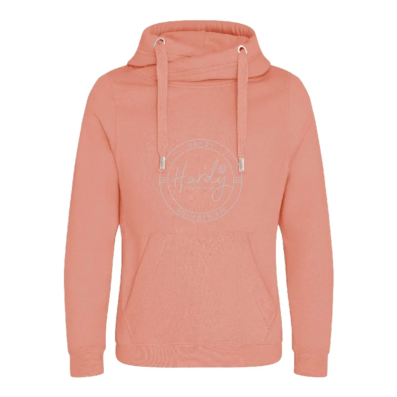 Hardy Equestrian Women's Cowl Neck Dusty Pink Hoodie