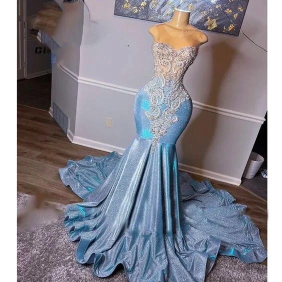 Seasonal Sale long-sleeve floral dressLight blue prom dresses, crystal evening dresses, sequins evening gowns, mermaid prom dresses, court train evening dresses Y1593 Seasonal Sale long-sleeve floral dressLight blue prom dresses, crystal evening dresses, sequins evening gowns, mermaid prom dresses, court train evening dresses Y1593