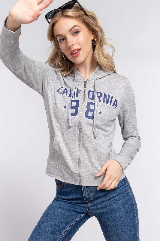 Don’t Miss Out high-end athletic hoodieACTIVE BASIC CALIFORNIA Zip Up Drawstring Long Sleeve Hoodie Don’t Miss Out high-end athletic hoodieACTIVE BASIC CALIFORNIA Zip Up Drawstring Long Sleeve Hoodie