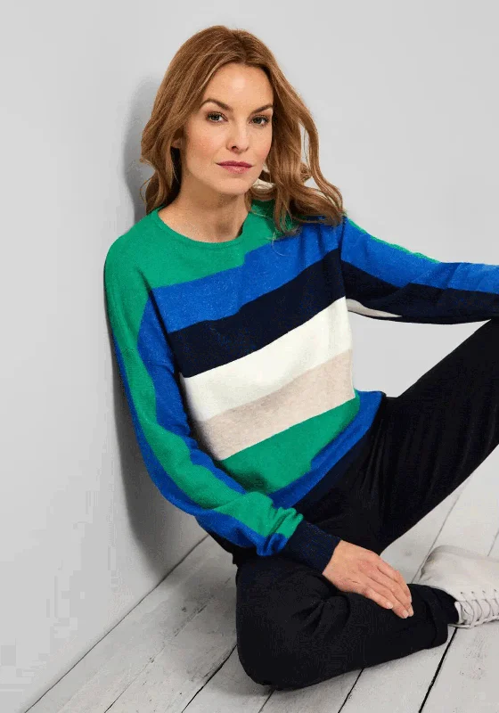 Price Reduction classic pullover hoodieCecil Stripe Pattern Pullover Sweatshirt, Green Multi Price Reduction classic pullover hoodieCecil Stripe Pattern Pullover Sweatshirt, Green Multi