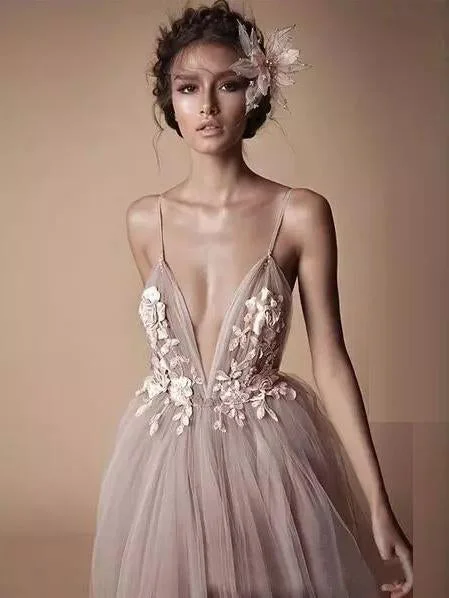 Massive Deals Open Back Prom Dresses A line Spaghetti Straps Deep V Long Backless Prom Dress JKL1545 Massive Deals Open Back Prom Dresses A line Spaghetti Straps Deep V Long Backless Prom Dress JKL1545