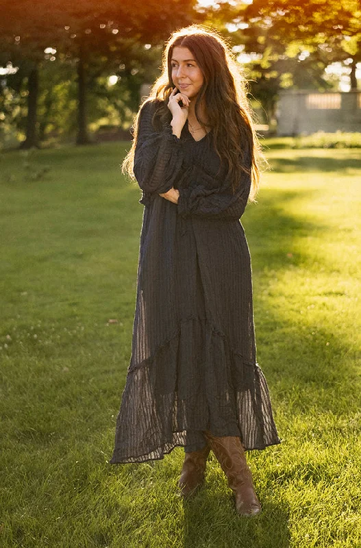 Inventory Reduction Sylvia Indigo Velvet Dress