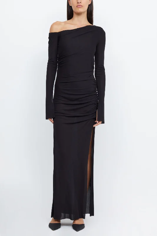 Shop and Save oversized dressBec and Bridge Monette Asym LS Maxi Dress