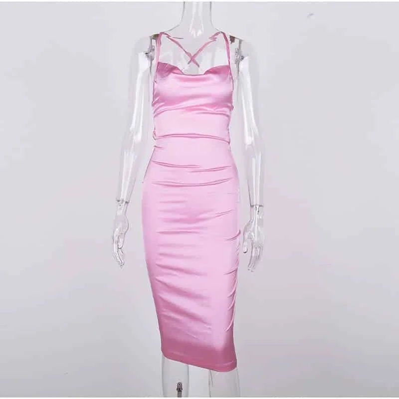 Unbeatable Prices textured dressLong Satin Bodycon Dress for Women