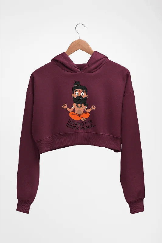 Inner Peace Crop HOODIE FOR WOMEN