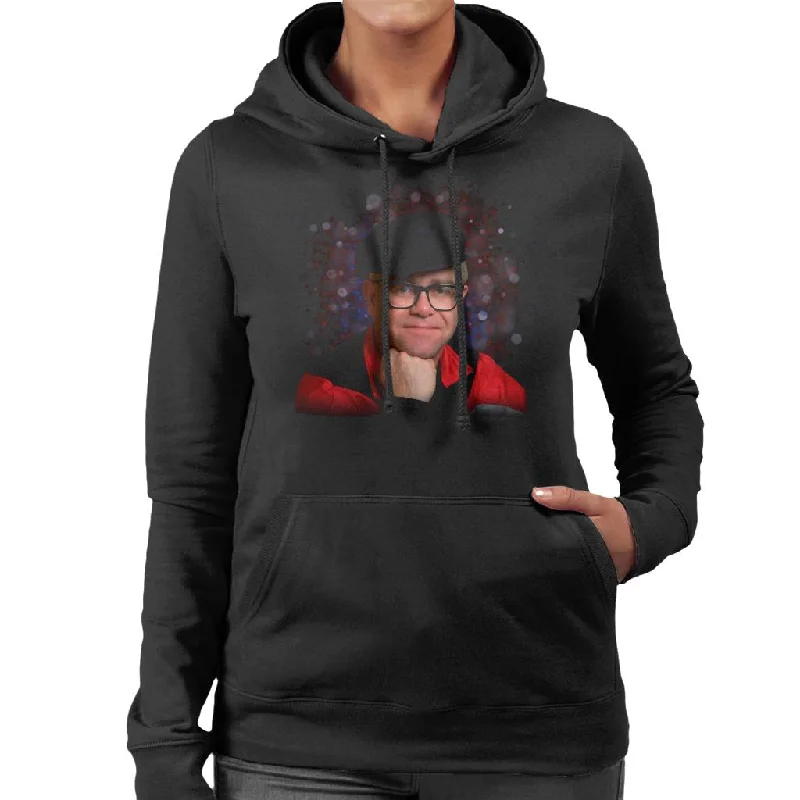 Exclusive Savings fitted hoodieTV Times Elton John Smile Women's Hooded Sweatshirt