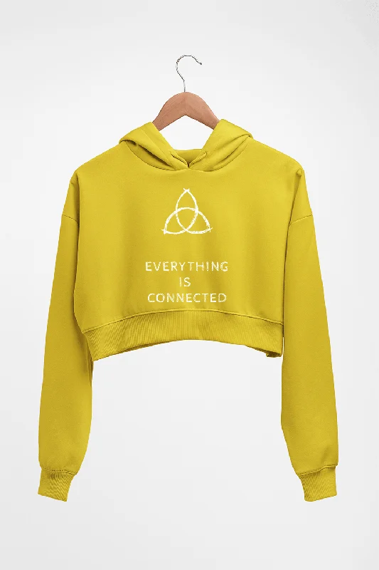 Everything is Connected Crop HOODIE FOR WOMEN