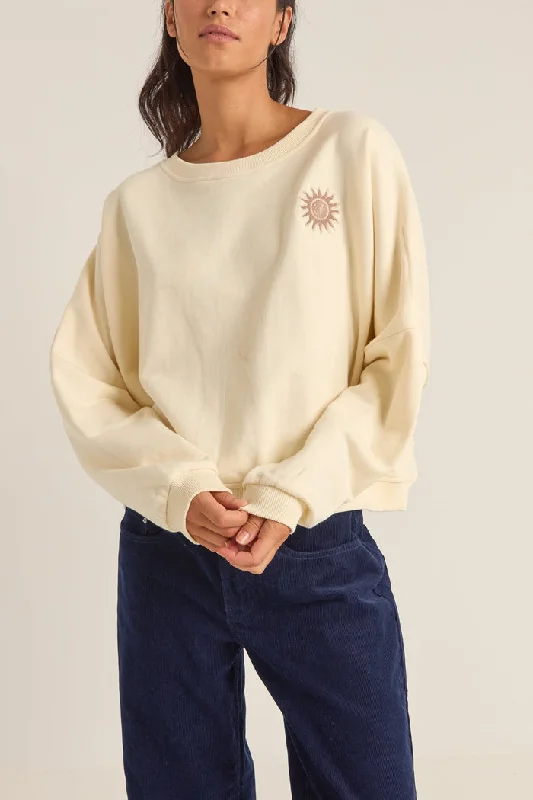Early Bird Discount pullover workout hoodieRhythm Sun Bleached Slouch Fleece - CREAM Early Bird Discount pullover workout hoodieRhythm Sun Bleached Slouch Fleece - CREAM