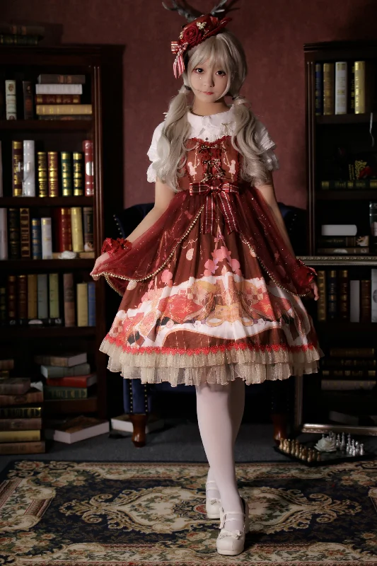 Special Offer romantic dressStrawberry Witch~Clock Encounter~Summer Lolita JSK Dress