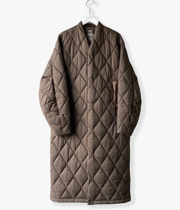 Special Offer vintage trench coatPHEENY/NYLON RIP QUILTING COAT(MOCHA)