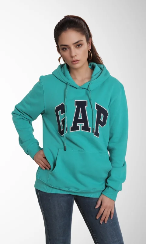 Bargain Blast high-performance athletic hoodieWomen Vintage Pullover Hoodie (Green)